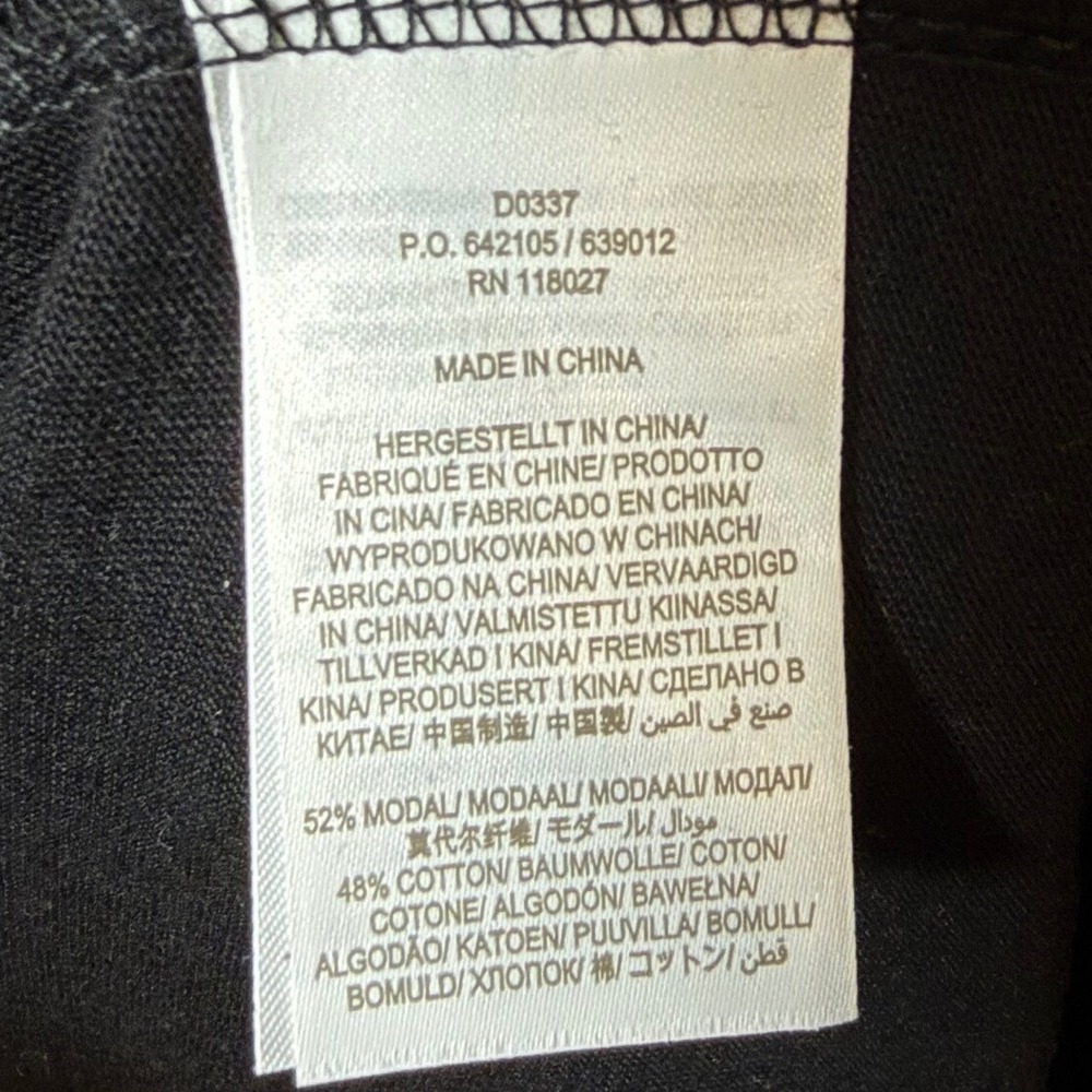 BODEN Tiered Jersey Maxi Shirt Dress, Black Soft Cotton Stretch Size 10R - Picture 9 of 10